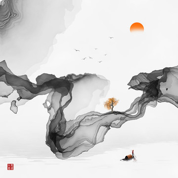 中式水墨畫