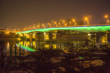 南宁邕江夜景