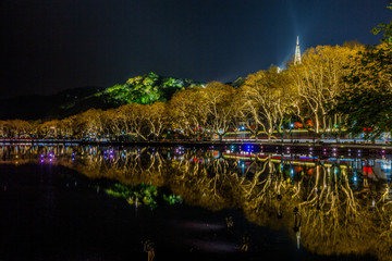 杭州西湖夜景