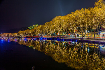 杭州西湖夜景