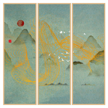 水彩水墨藝術(shù)畫