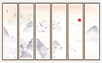 水彩水墨藝術(shù)畫