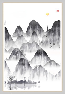 工藝裝飾水墨畫