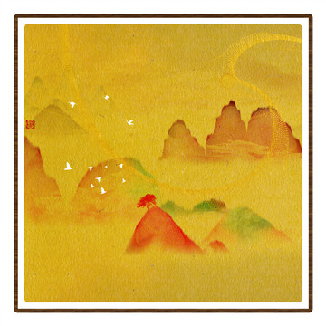 水彩水墨藝術(shù)畫(huà)