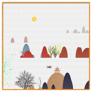 工藝裝飾水墨畫(huà)