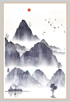 水彩水墨藝術(shù)畫(huà)