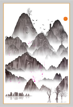 抽象畫(huà)彩墨肌理油畫(huà)