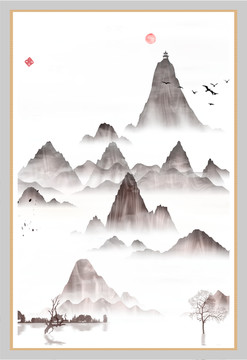 水彩水墨藝術(shù)畫