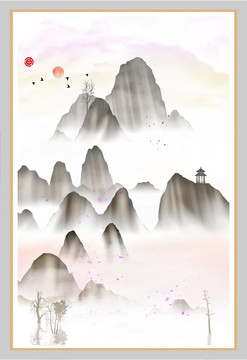 抽象畫(huà)彩墨肌理油畫(huà)
