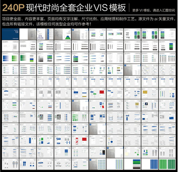 240P現(xiàn)代時(shí)尚全套VI模板