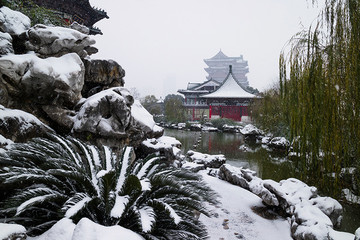 滕王阁雪景