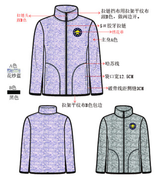 花紗搖粒絨外套
