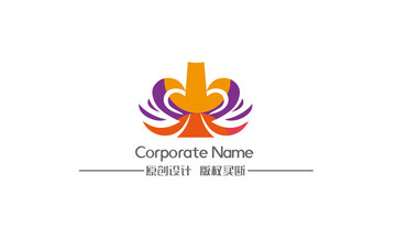 快乐火锅元素图形logo