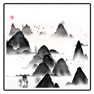 水彩水墨藝術(shù)畫