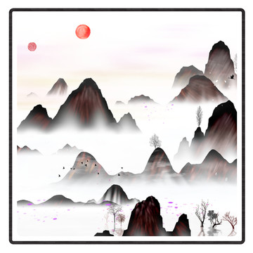 工藝裝飾水墨畫