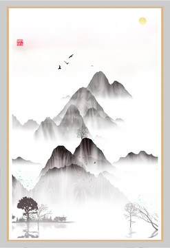 意境禪意裝飾抽象畫