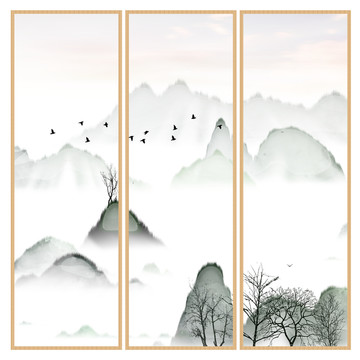 現(xiàn)代水墨水彩抽象油畫