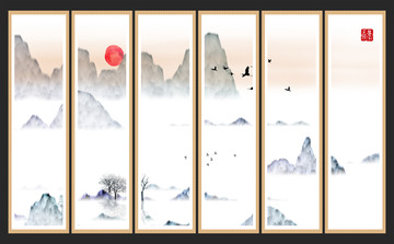 水彩水墨藝術(shù)畫(huà)