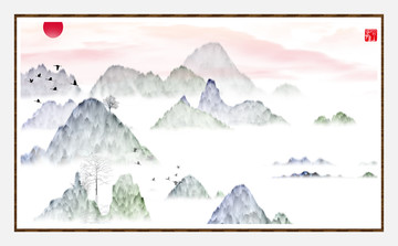 工藝裝飾水墨畫