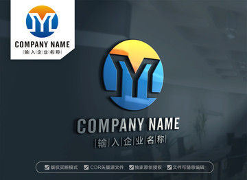 MY字母标志YM标志设计