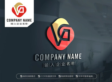 VG字母标志设计GV标志设计