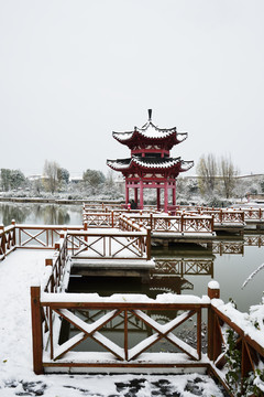 江南雪景