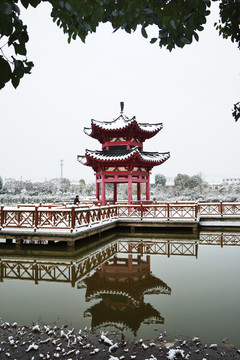 江南雪景