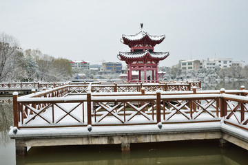 江南雪景
