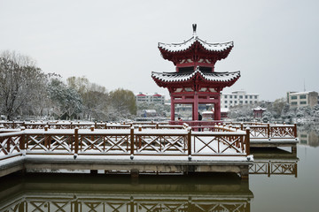 江南雪景