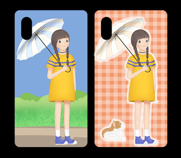 打傘的女孩