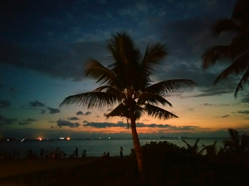 三亚湾夜景