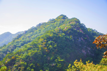 千山小黄山五佛顶景区连绵山峰