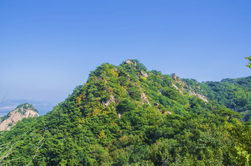 千山小黄山玉霞峰与山林