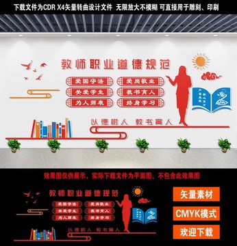 師德師風(fēng)文化墻