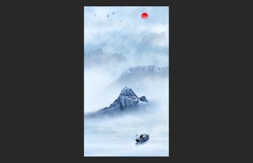中式山水畫