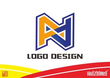 N字母標(biāo)志A字母logo設(shè)計(jì)