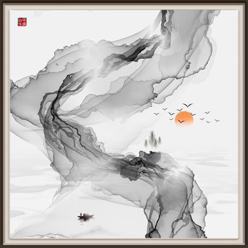 水墨裝飾畫