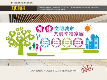 文明城市展板