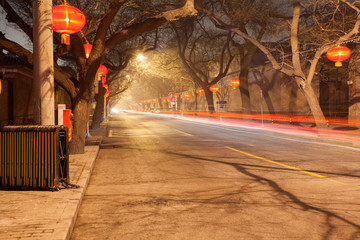 北京夜晚街道