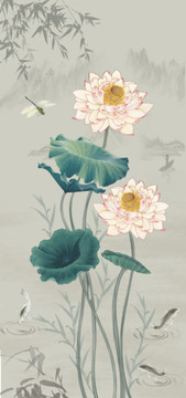 高清中式花鳥工筆裝飾畫