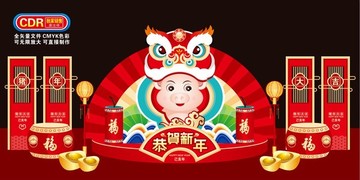 春節(jié)美陳布置門樓
