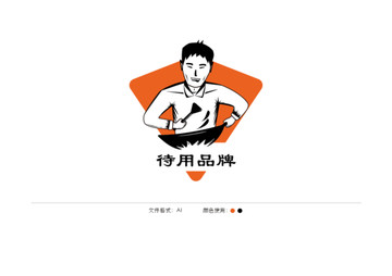 大廚炒菜餐飲logo
