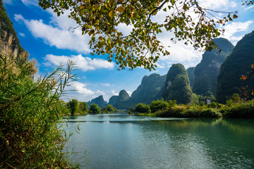 阳朔遇龙河风光