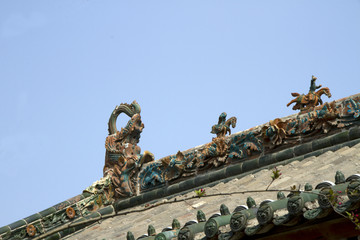 韩城城隍庙德馨殿脊饰