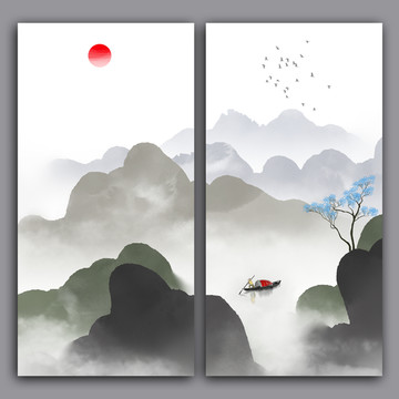 水墨中國(guó)風(fēng)