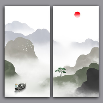 中國(guó)風(fēng)水墨畫(huà)