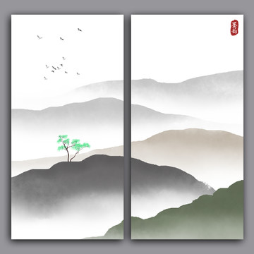 水墨山水畫