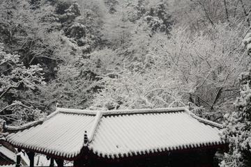 古建筑雪景