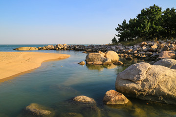 青岛崂山海滨风光