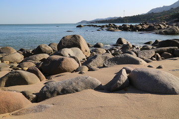 青岛崂山海滨风光